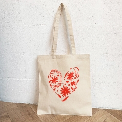Tote Bag Crème Cuore Fiorito