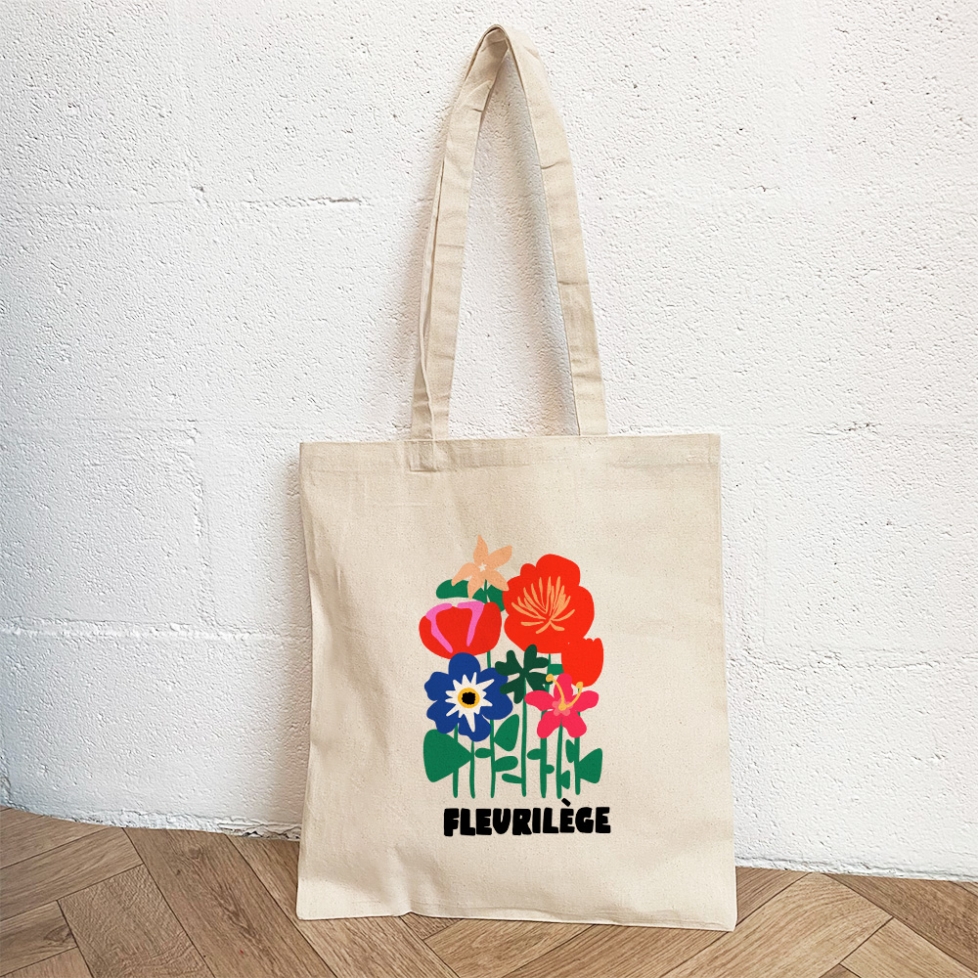 Tote Bag Crème Fleurilege