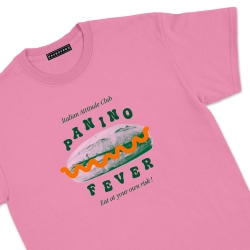 T-shirt Panino Fever Faubourg54 Homme rose manches courtes
