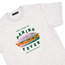 T-shirt Panino Fever Faubourg54 Homme gris clair manches courtes