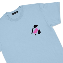 T-shirt Tulipano bleu ciel Faubourg54 Homme manches courtes tulipes