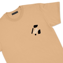 T-shirt Tulipano cammel Faubourg54 Homme manches courtes tulipes