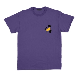T-shirt Tulipano violet Faubourg54 Homme manches courtes tulipes