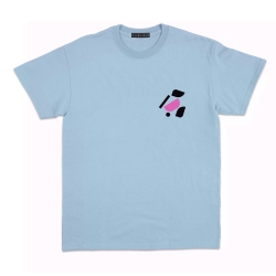 T-shirt Tulipano bleu ciel Faubourg54 Homme manches courtes tulipes