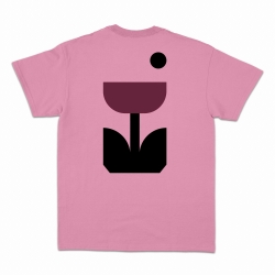 T-shirt Tulipano rose Faubourg54 Homme manches courtes tulipes