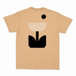 T-shirt Tulipano cammel Faubourg54 Homme manches courtes tulipes
