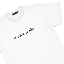 T-shirt  la fleur du mâle blanc Homme Faubourg54 manches courtes