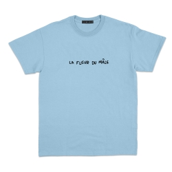 T-shirt  la fleur du mâle bleu ciel Homme Faubourg54 manches courtes