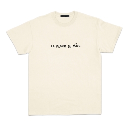T-shirt la fleur du mâle crème Homme Faubourg54 manches courtes