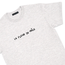 T-shirt  la fleur du mâle gris clair Homme Faubourg54 manches courtes