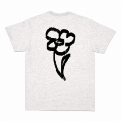 T-shirt  la fleur du mâle gris clair Homme Faubourg54 manches courtes