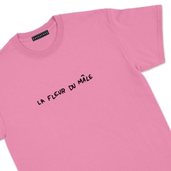 T-shirt la fleur du mâle rose Homme Faubourg54 manches courtes
