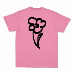 T-shirt la fleur du mâle rose Homme Faubourg54 manches courtes
