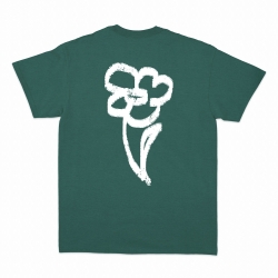 T-shirt la fleur du mâle vert Homme Faubourg54 manches courtes