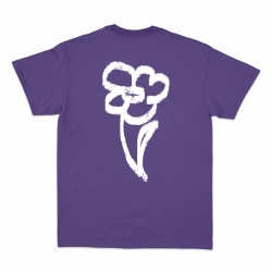 T-shirt la fleur du mâle violet Homme Faubourg54 manches courtes