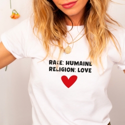 T-shirt Blanc Libertà Femme Faubourg54