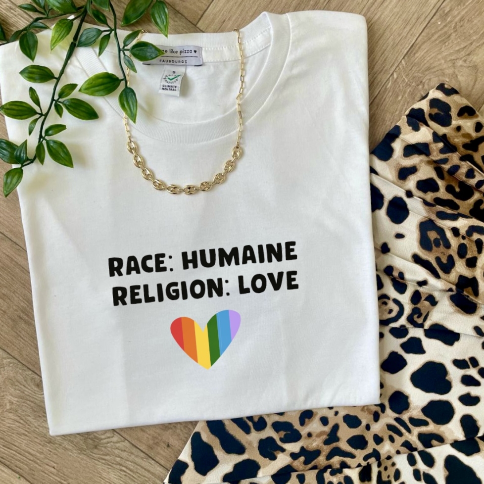 T-shirt Blanc Libertà Pride Femme Faubourg54