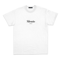 T-shirt  Silenzio blanc Homme Faubourg54 manches courtes