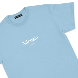 T-shirt  Silenzio bleu ciel Homme Faubourg54 manches courtes