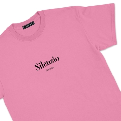 T-shirt  Silenzio rose Homme Faubourg54 manches courtes