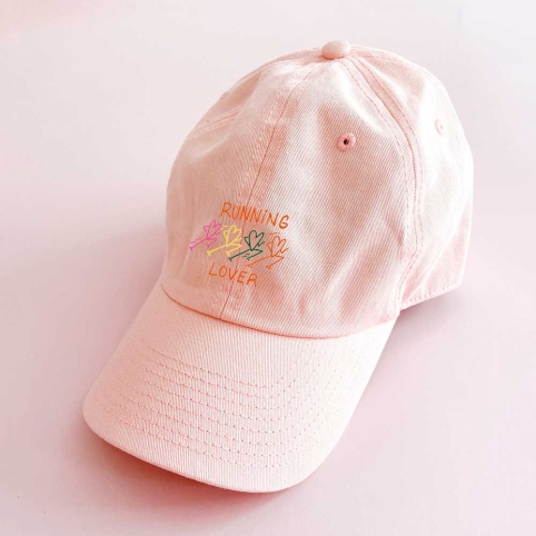 Casquette Rose Running Lover