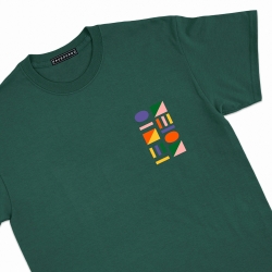 T-shirt vert forêt Villes Italiennes manches courtes Homme Faubourg54