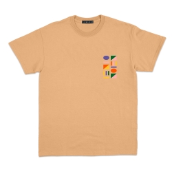 T-shirt camel Villes Italiennes manches courtes Homme Faubourg54