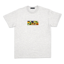 T-shirt Soleil gris clair Homme Faubourg54 manches courtes