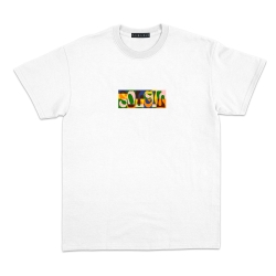T-shirt Soleil blanc Homme Faubourg54 manches courtes