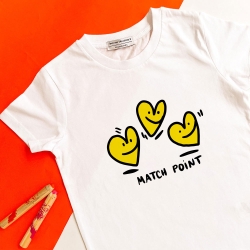 T-Shirt Blanc Match Point ENFANTS Faubourg54