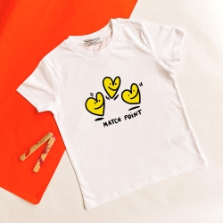 T-Shirt Blanc Match Point ENFANTS Faubourg54