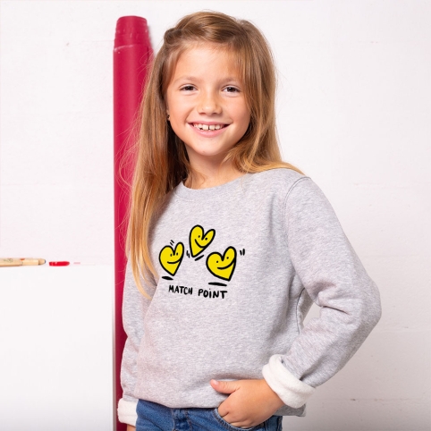Sweat Gris Match Point Enfant