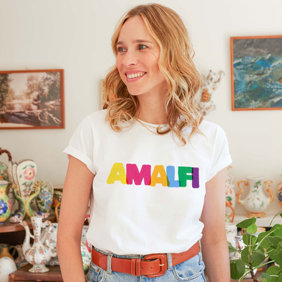 T-shirt Blanc Amalfi Faubourg 54