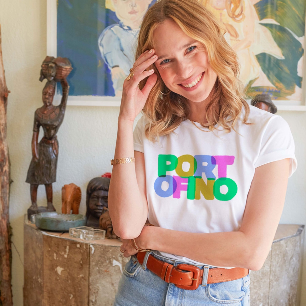 T-shirt Blanc Portofino Faubourg 54