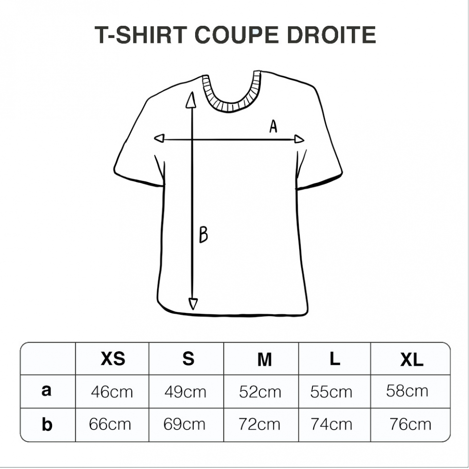 T-shirt Soleil Faubourg54 Homme guide des tailles