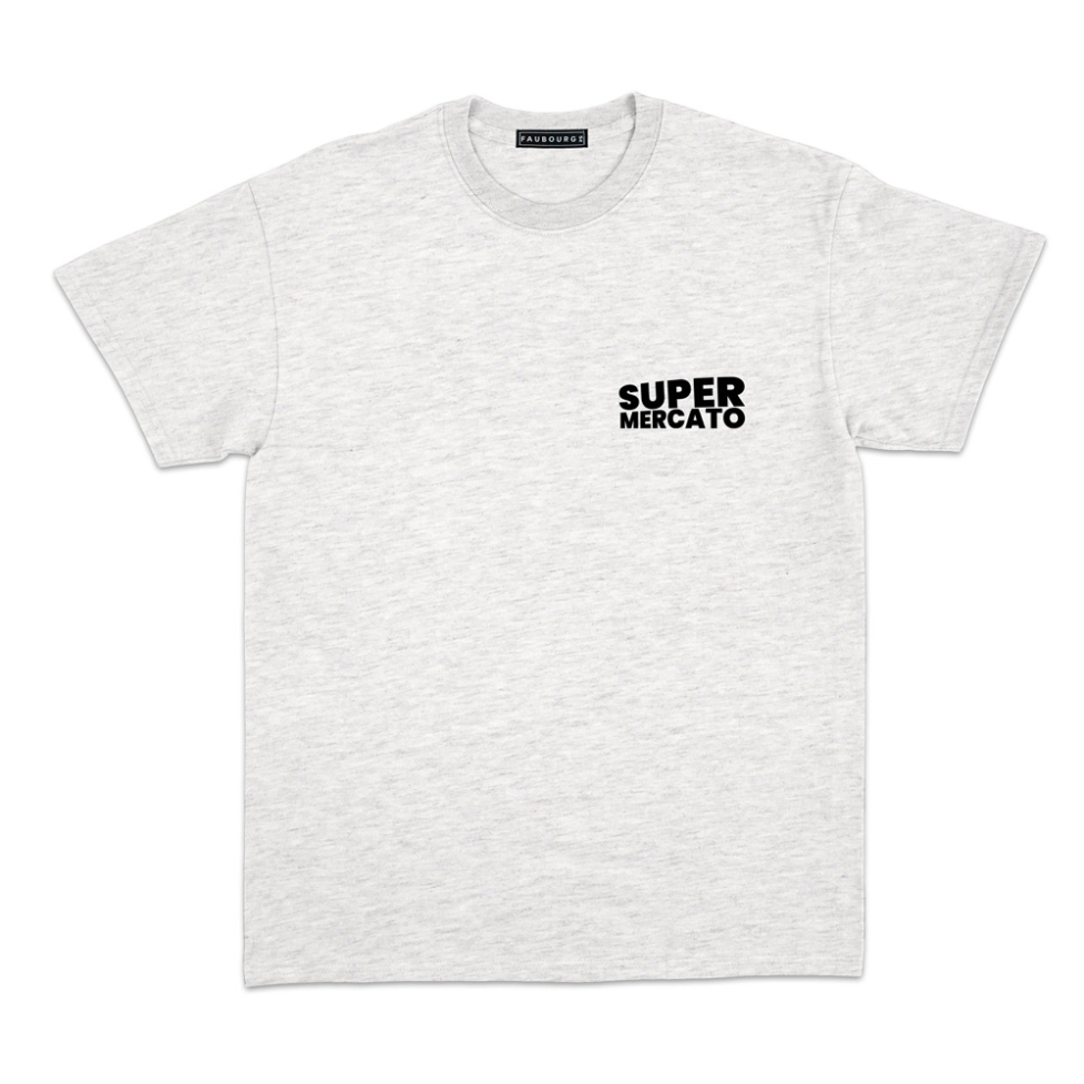 T-shirt Supermercato Gris Homme Faubourg54 manches courtes
