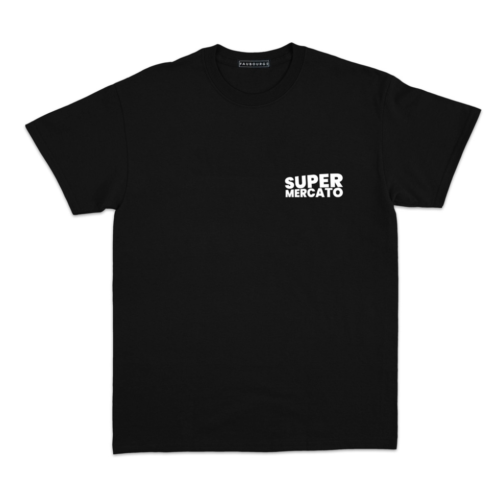 T-shirt Supermercato noir Homme Faubourg54 manches courtes
