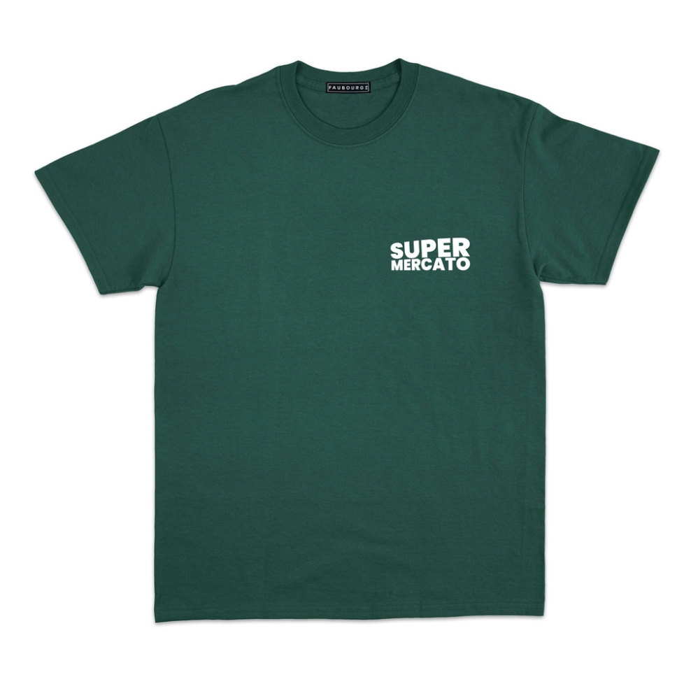 T-shirt Supermercato Vert Homme Faubourg54 manches courtes
