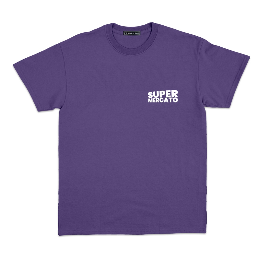 T-shirt Supermercato Violet Homme Faubourg54 manches courtes