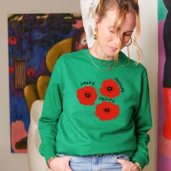 Sweat Vert Coquelicot by LesFutiles