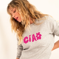 Sweat Gris Ciao Fiorito by Les Futiles
