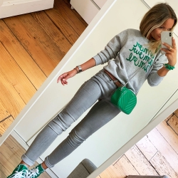 Sweat Gris Amor Amour Amore by Les Futiles