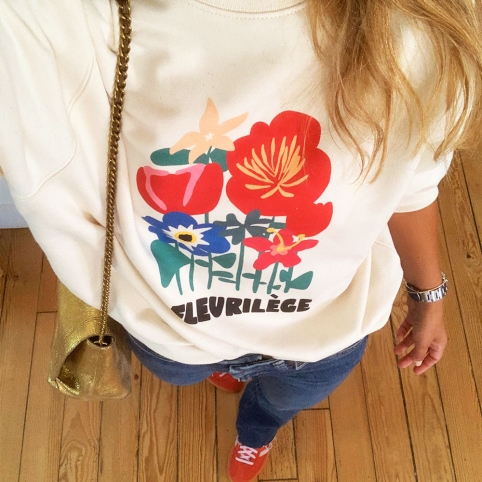 Sweat Crème Fleurilège by LesFutiles