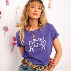 T-shirt Violet Ma Che faubourg 54