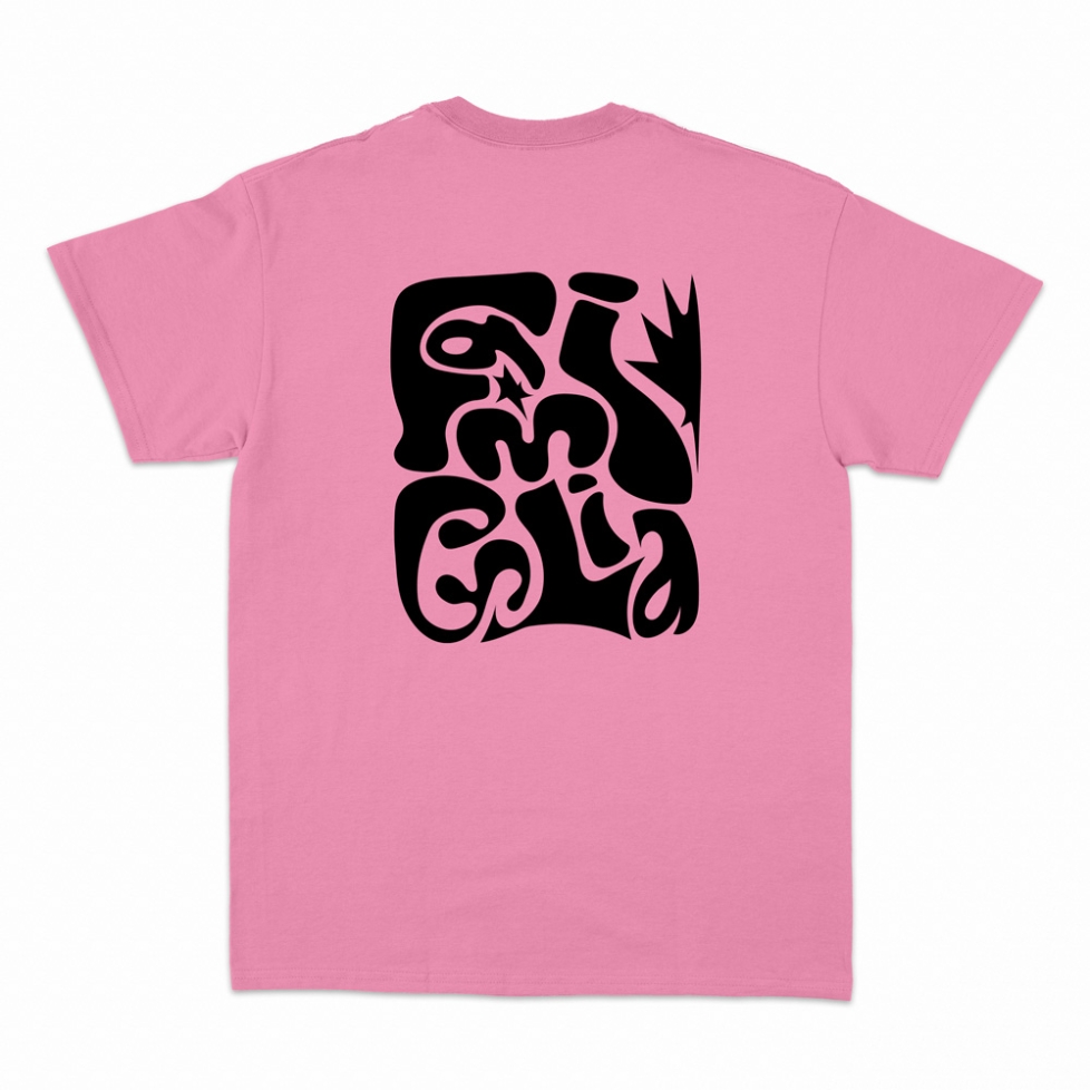 T-shirt rose Famiglia Faubourg 54 Homme