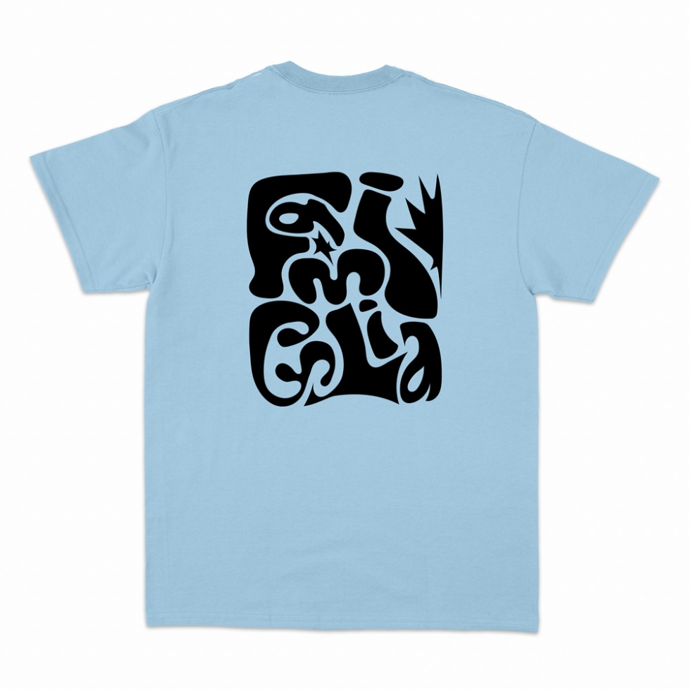 T-shirt bleu Famiglia Faubourg 54 Homme