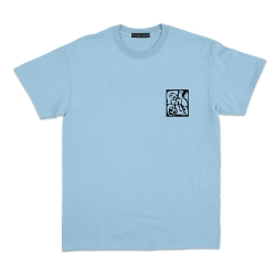 T-shirt bleu Famiglia Faubourg 54 Homme