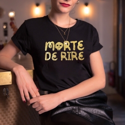 T-shirt Noir Morte de Rire