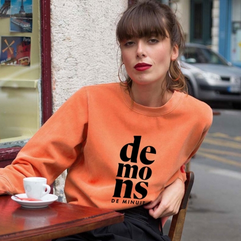Sweat Orange Demon de Minuit