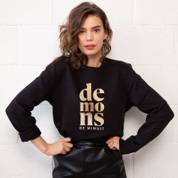Sweat Noir Demon de Minuit